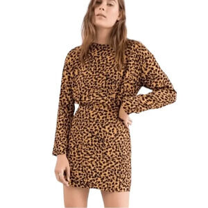 & OTHER STORIES Leopard Mini Dress size 0